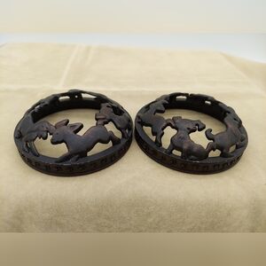 Two Dogs Yankee Candle Illuma-Lid Candle Topper Dog Pattern